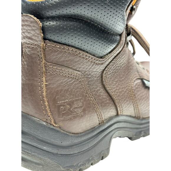 Timberland Pro Womens Titan Alloy Toe Waterproof Boot Brown Size 8 M - Picture 8 of 14